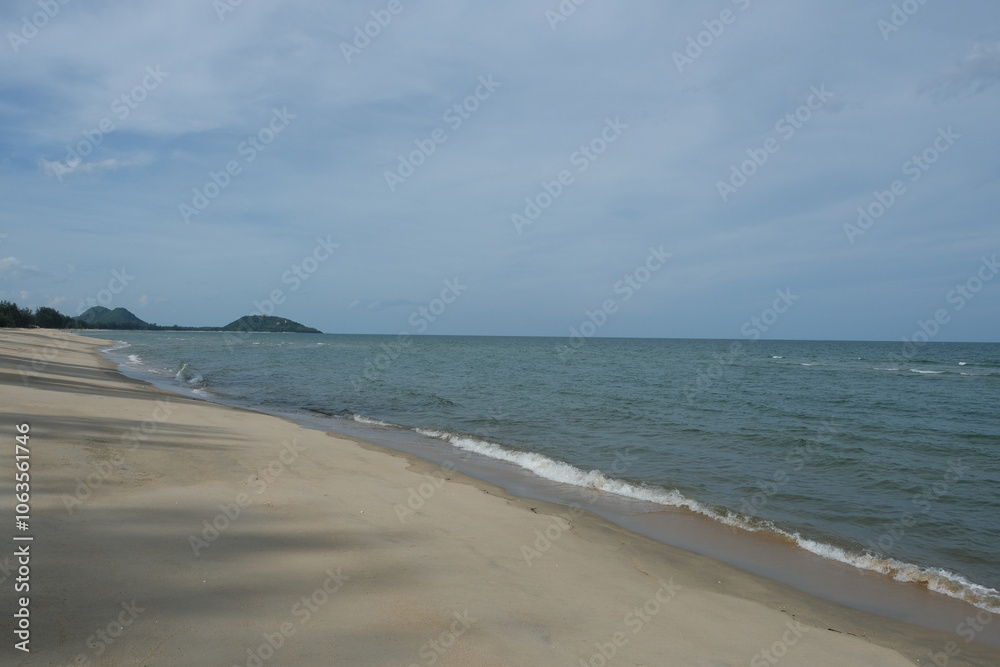 Sandy beach and sea for background Sandy beach and sea for background