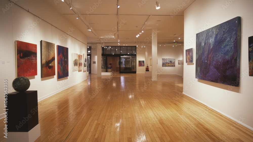 Art Gallery Featuring Contemporary Artwork Art Gallery Featuring Contemporary Artwork