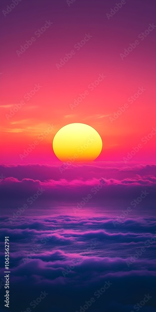 A breathtaking sunset with vibrant hues of pink, purple, and yellow illuminating the sky above fluffy clouds, creating a serene and peaceful atmosphere. A breathtaking sunset with vibrant hues of pink, purple, and yellow illuminating the sky above fluffy clouds, creating a serene and peaceful atmosphere.