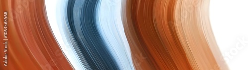 An abstract image featuring dynamic swirls of earthy tones and soft blues, creating a soothing flow of color. The layered motion evokes a sense of tranquility and warmth.