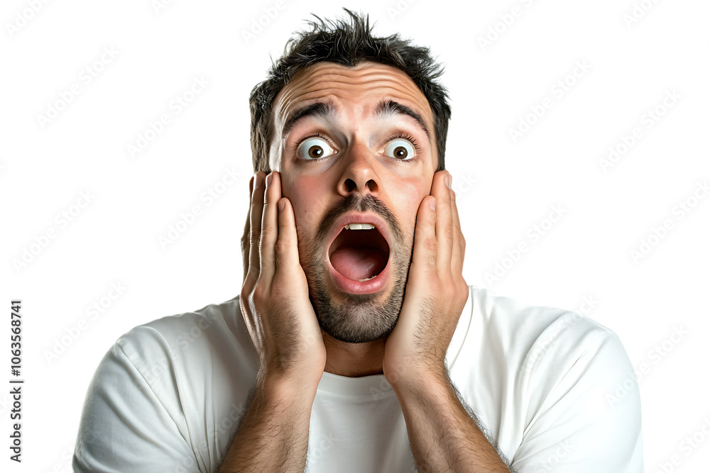 A man in awe, both hands on his cheeks, mouth open wide, isolated on a solid white background
face, screaming, shouting, expression, angry, person, mouth, guy, surprise, shock, scream, people, shock
A man in awe, both hands on his cheeks, mouth open wide, isolated on a solid white background
face, screaming, shouting, expression, angry, person, mouth, guy, surprise, shock, scream, people, shock