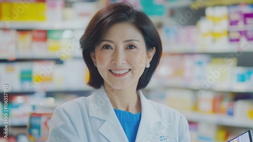 The Smiling Female Pharmacist