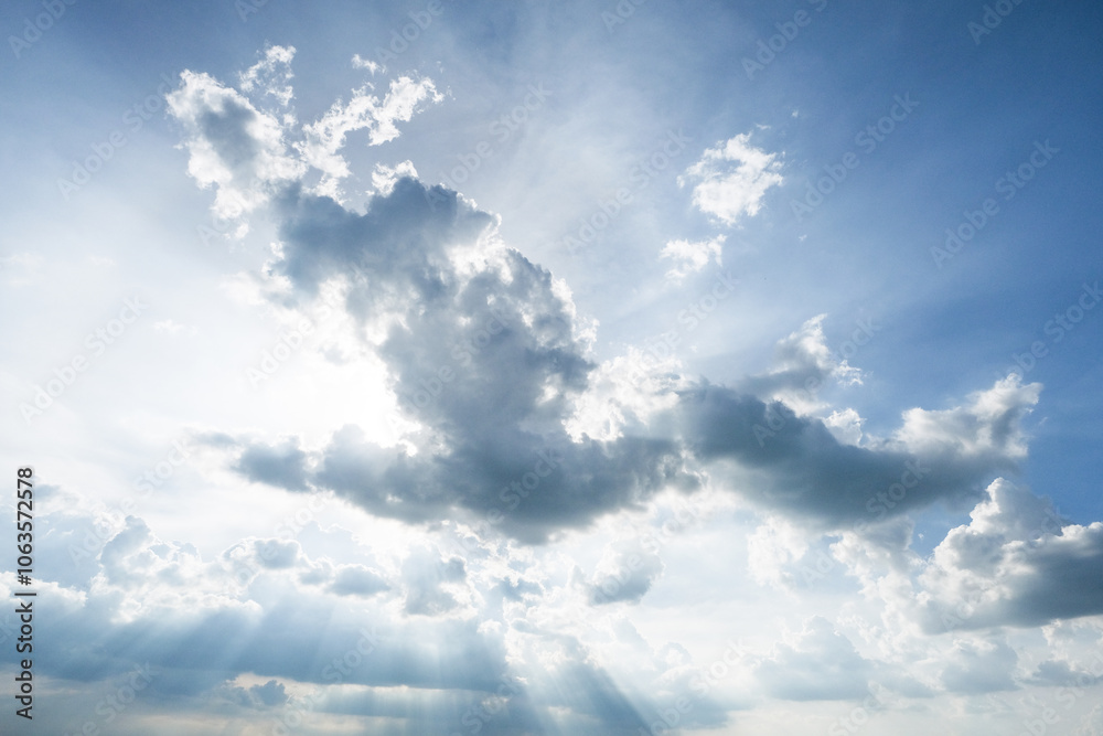 Blue sky and clouds for background Blue sky and clouds for background