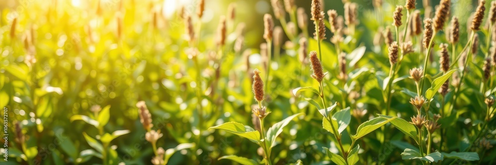 Blurred bokeh background of lush garden trees on a sunny day, plants, abstract, summer Blurred bokeh background of lush garden trees on a sunny day, plants, abstract, summer