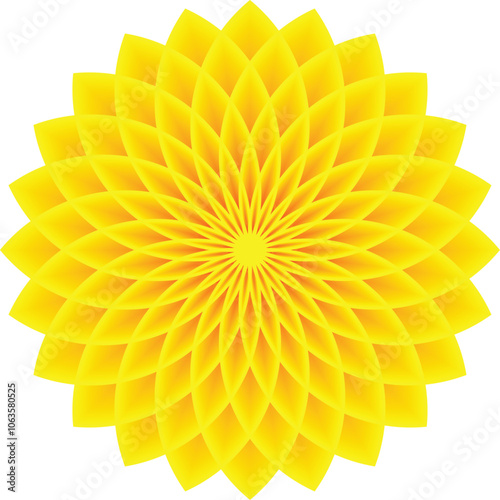 Yellow Pasta Flower Icon And Jigsaw 