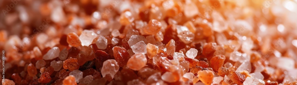 Close-up RAW Style of Microminerals in Himalayan salt, gourmet seasoning Close-up RAW Style of Microminerals in Himalayan salt, gourmet seasoning