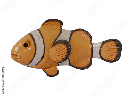 Clownfish isolated on transparent background photo