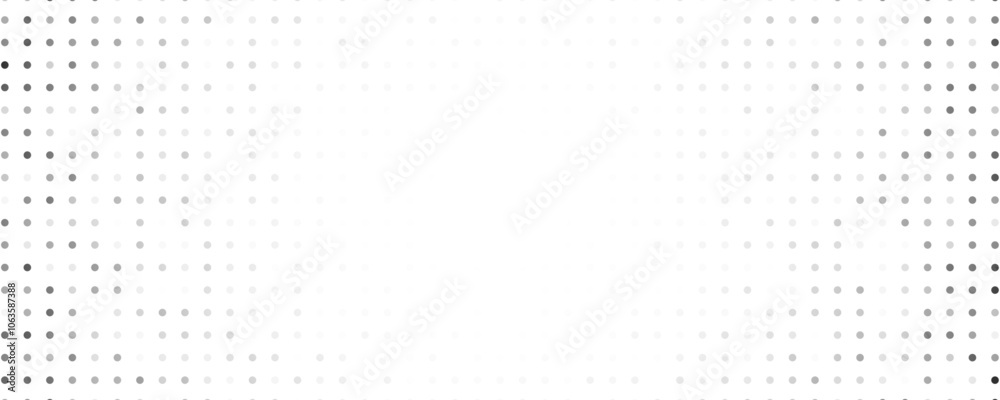 Monochrome halftone background with dots Monochrome halftone background with dots