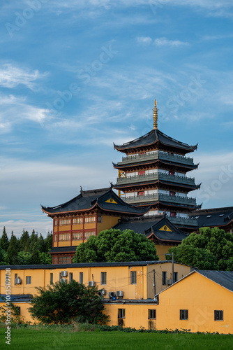 Wallpaper Mural Tianguang Temple, Qingpu District, Shanghai, China Torontodigital.ca