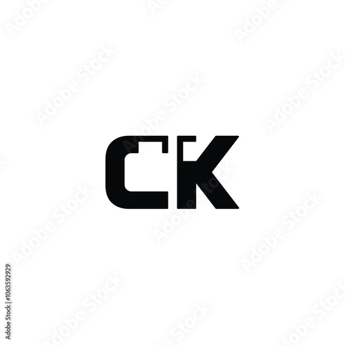 CK monogram logo design letter text name symbol monochrome logotype alphabet character simple logo