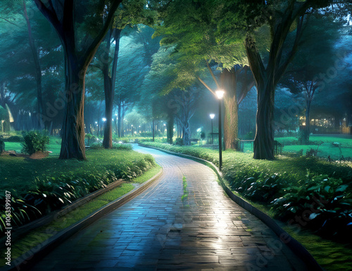 a beautiful, walk in the park