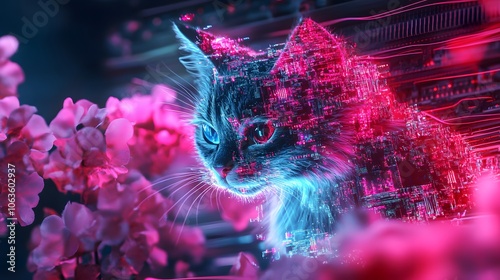 cat in aquarium