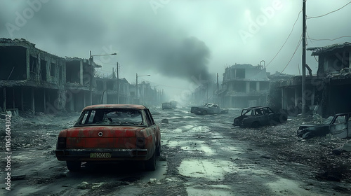 Post-Apocalyptic Cityscape:...