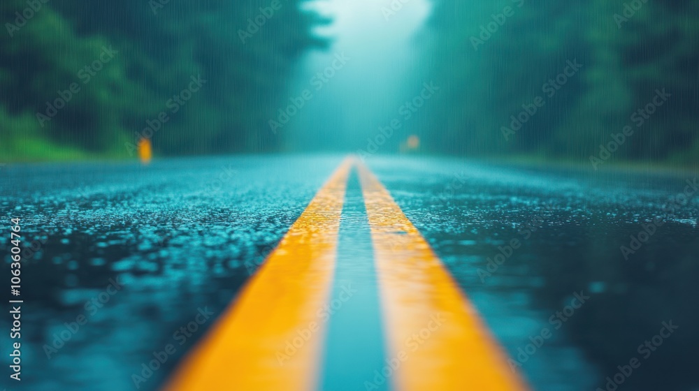 Explore the serenity of rainy roads a captivating journey through misty landscapes Explore the serenity of rainy roads a captivating journey through misty landscapes