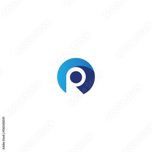 Letter P logo design, monogram R and P logowith two color. Free Download Letter P logo design, monogram R and P logowith two color. - GFXLoad