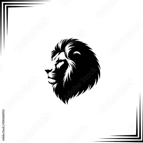 lion head silhouette