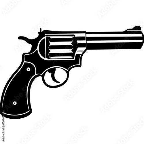 gun isolated on white