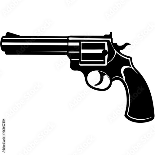 gun isolated on white