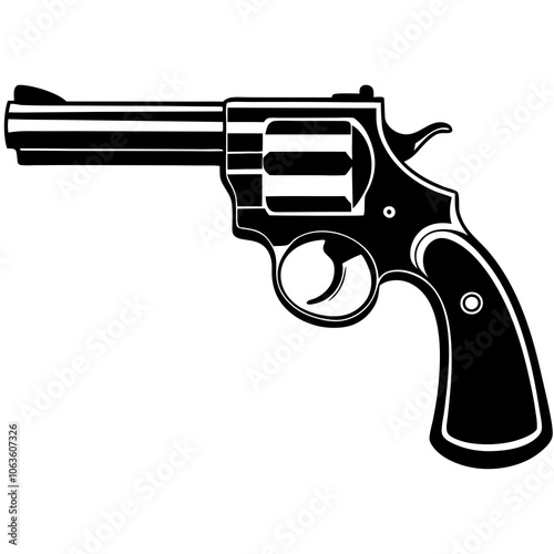 gun isolated on white