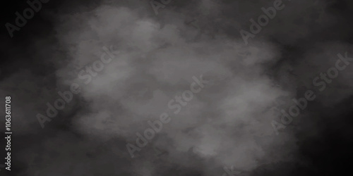 White smoke on black color abstract background, smoke overlay effect on Isolated black background, atmosphere overlay effect and vapor overlays, white fume overlay on black background.