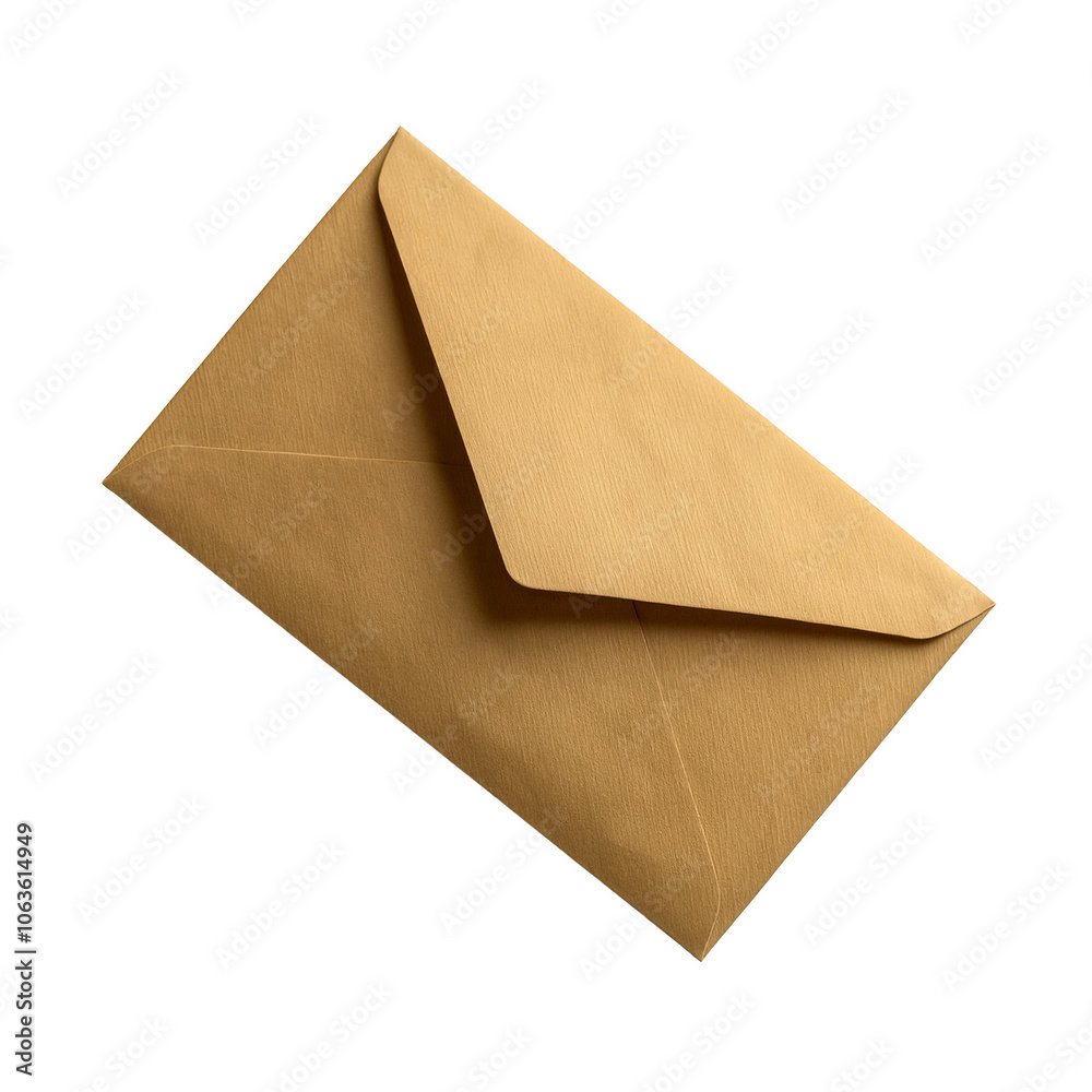 Envelope, front view, transparent background image Envelope, front view, transparent background image
