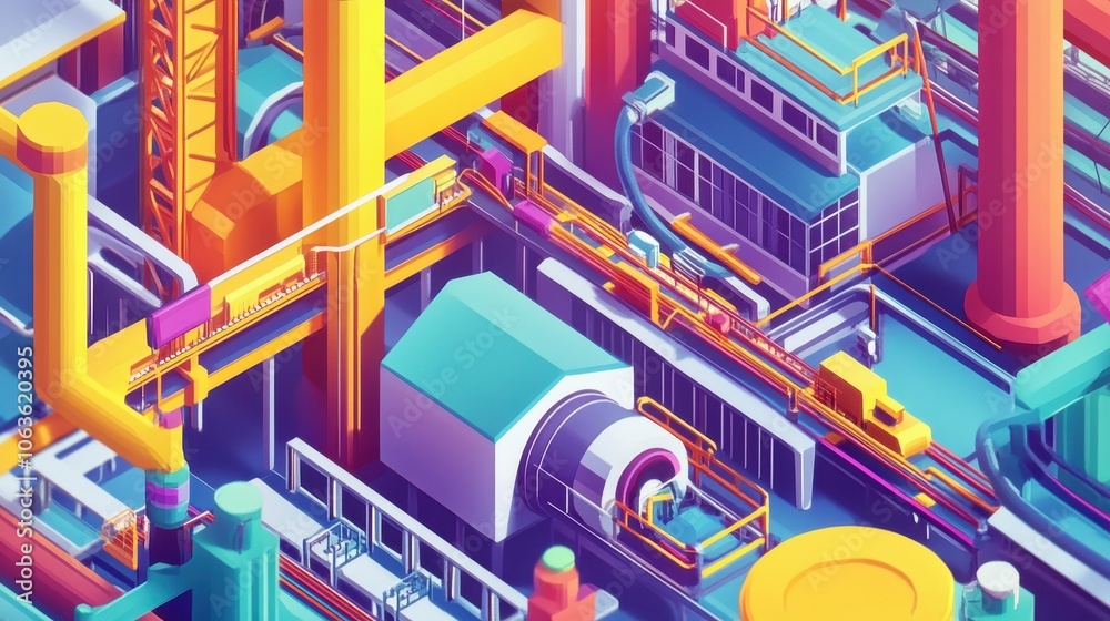 A vibrant production line in a clean energy factory, showcasing innovative practices that minimize waste and promote sustainability. A vibrant production line in a clean energy factory, showcasing innovative practices that minimize waste and promote sustainability.