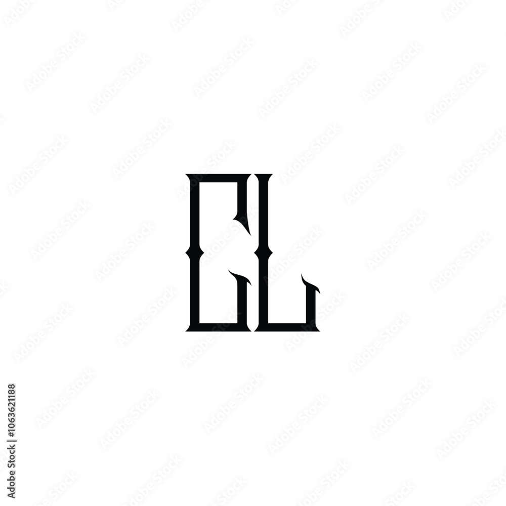 CL monogram logo design letter text name symbol monochrome logotype alphabet character simple logo CL monogram logo design letter text name symbol monochrome logotype alphabet character simple logo