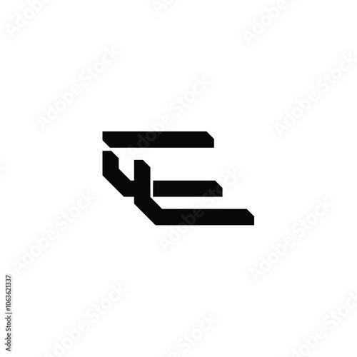 CL monogram logo design letter text name symbol monochrome logotype alphabet character simple logo