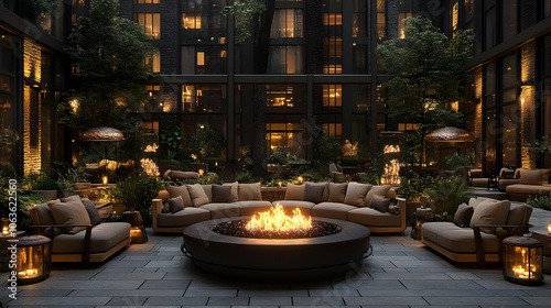 Cozy Patio Fire Pit with Lo...
