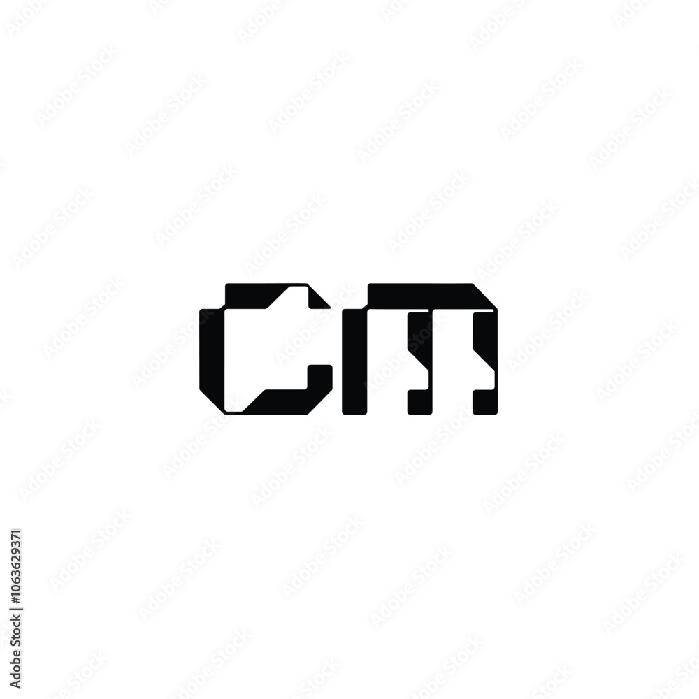 CM monogram logo design letter text name symbol monochrome logotype alphabet character simple logo CM monogram logo design letter text name symbol monochrome logotype alphabet character simple logo