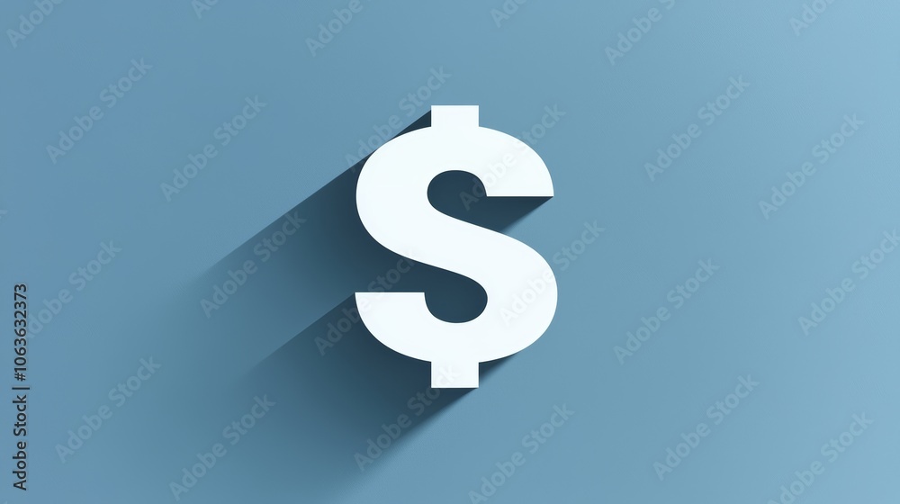 Dollar sign icon, representing finance and profitability with minimal elegance . Vector illustration. Dollar sign icon, representing finance and profitability with minimal elegance . Vector illustration.