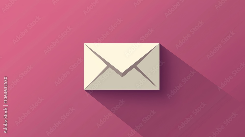 White envelope icon, with sharp, crisp lines, symbolizing communication in a minimal business context. Vector illustration. White envelope icon, with sharp, crisp lines, symbolizing communication in a minimal business context. Vector illustration.
