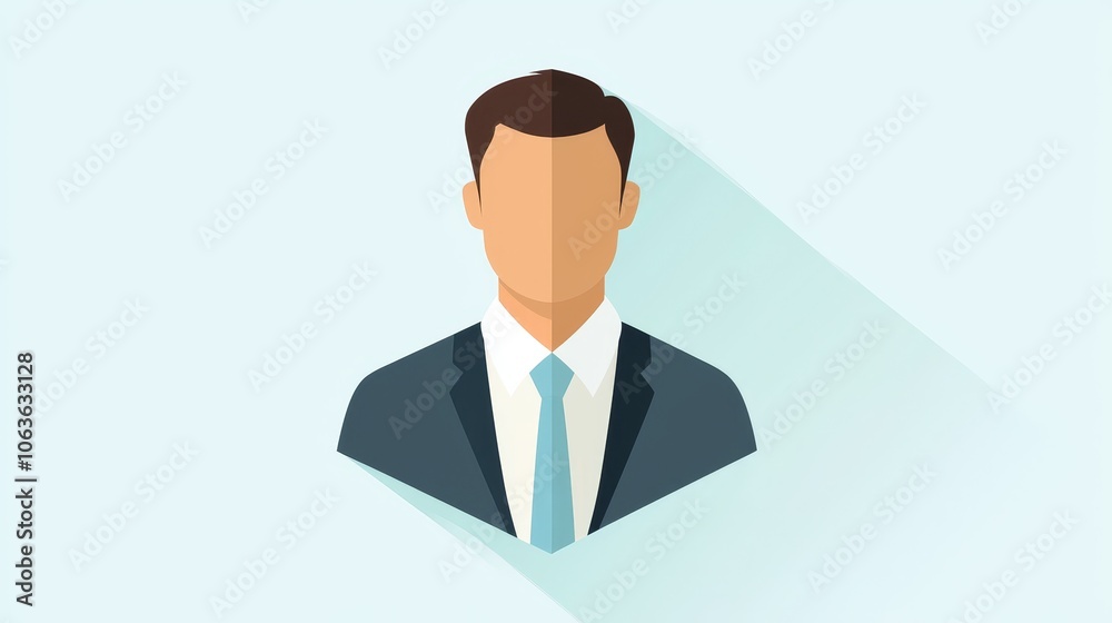 Businessman icon, representing professionalism in a modern business context. Vector illustration. Businessman icon, representing professionalism in a modern business context. Vector illustration.
