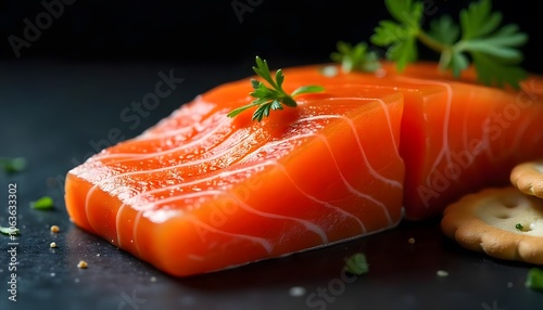 fresh salmon with vegetables