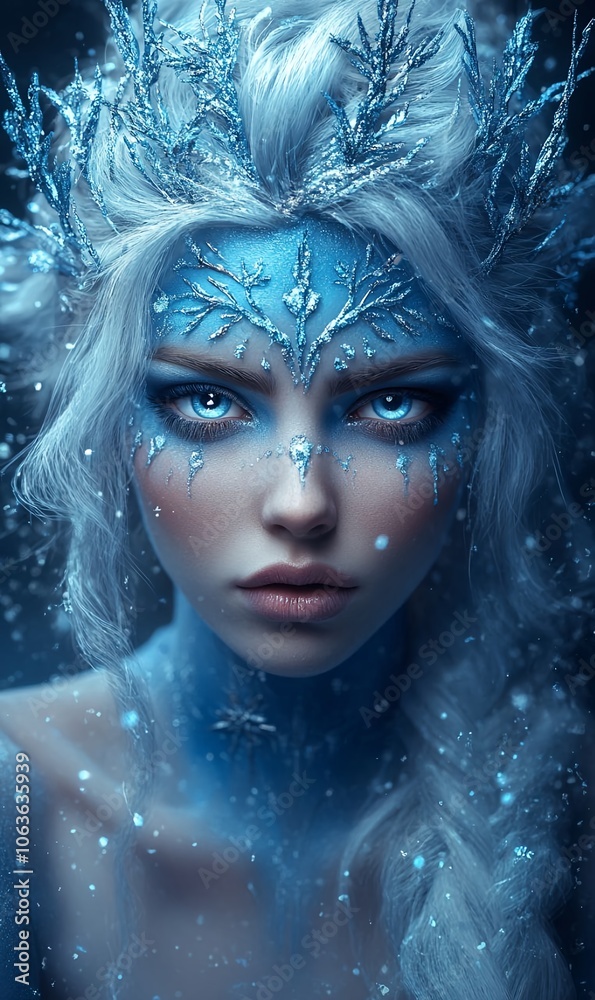 young lady blonde as a winter fairy young lady blonde as a winter fairy