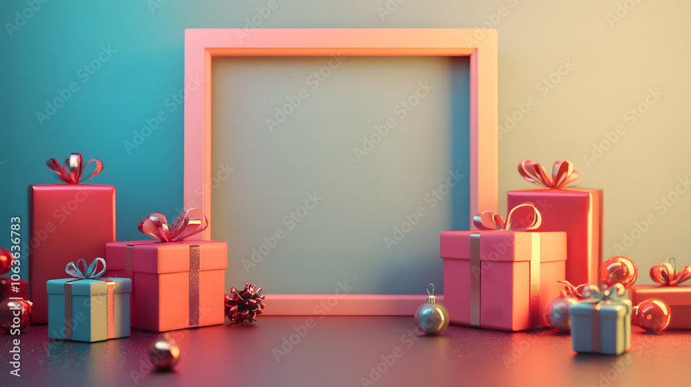christmas background with gift boxes and decorations christmas background with gift boxes and decorations