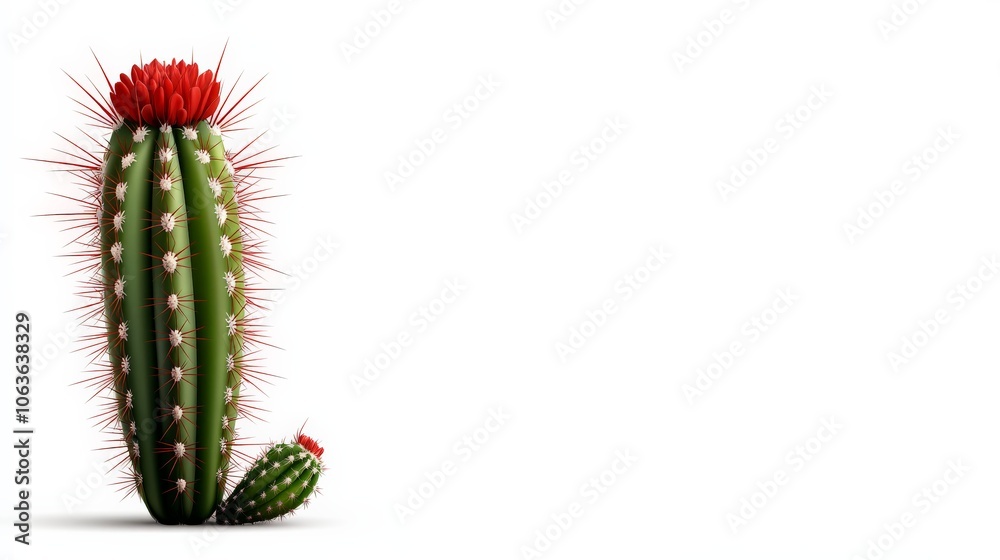Cactus Letter J: A vibrant green cactus with a striking red flower blossoms, forming the shape of the letter J against a clean background. This image offers a unique and eye-catching design element. Cactus Letter J: A vibrant green cactus with a striking red flower blossoms, forming the shape of the letter J against a clean background. This image offers a unique and eye-catching design element.