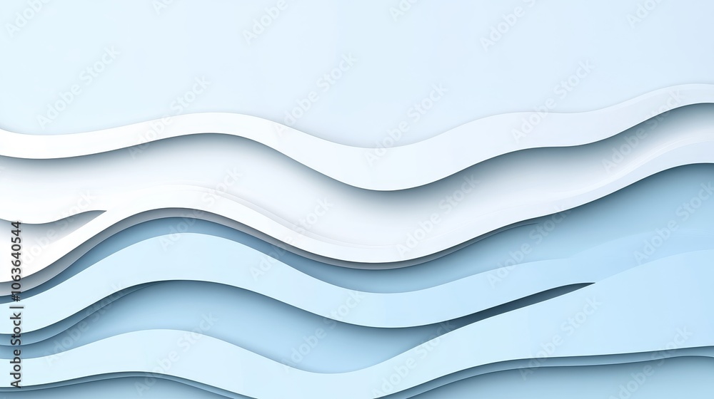 Abstract design featuring layered waves in soft blue tones, creating a calming visual effect. Abstract design featuring layered waves in soft blue tones, creating a calming visual effect.