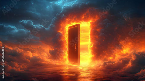 Fire and Clouds, Doorway to...