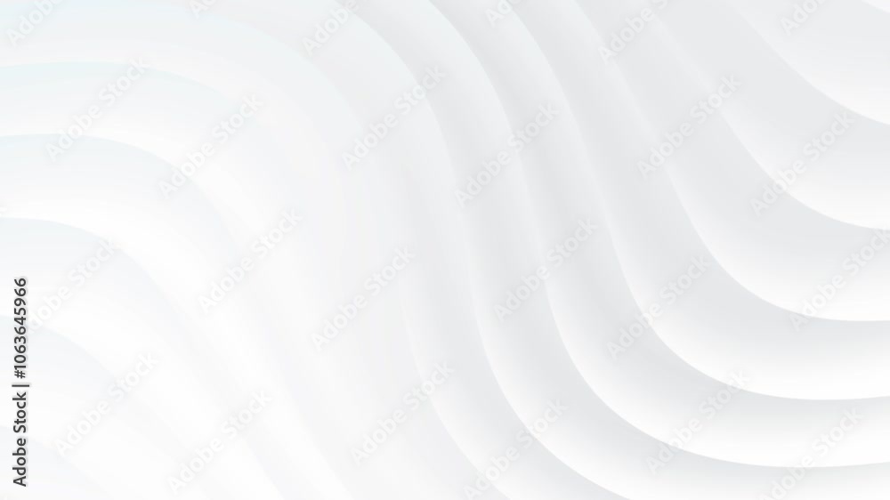 Abstract white waves sleek loop background animation. Abstract white waves sleek loop background animation.