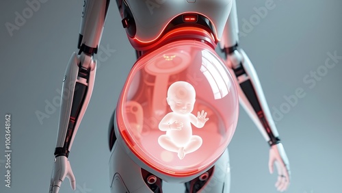 robot from the near future who is pregnant