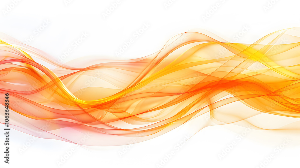 abstract orange wave on the white background abstract orange wave on the white background