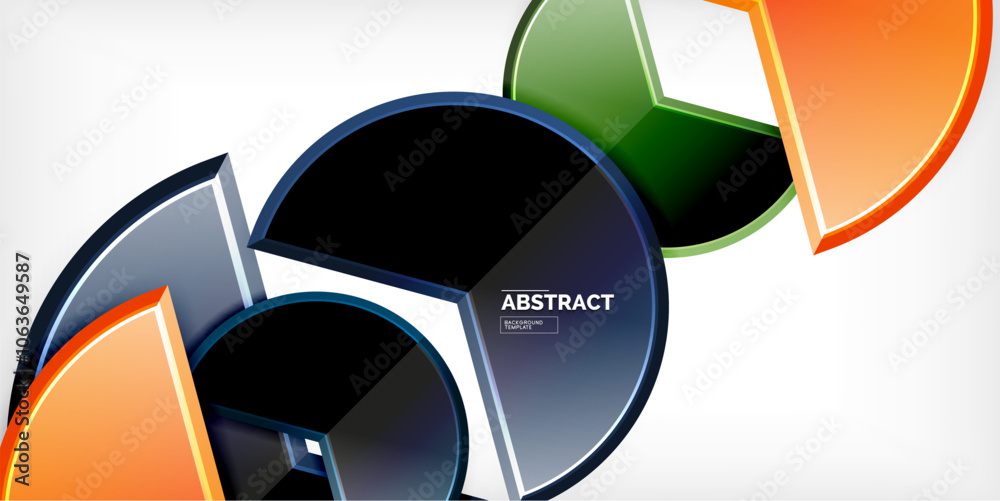 Glass reflective geometric round shapes background. Vector Illustration For Wallpaper, Banner, Background, Card, Book Illustration, landing page Glass reflective geometric round shapes background. Vector Illustration For Wallpaper, Banner, Background, Card, Book Illustration, landing page