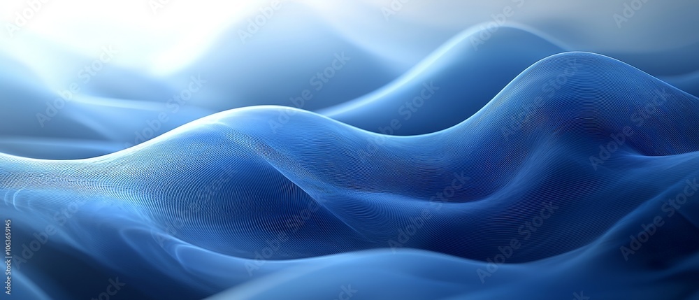 Smooth, flowing waves of blue, creating a serene and calming visual effect. Smooth, flowing waves of blue, creating a serene and calming visual effect.