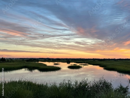 sunrise over estuary