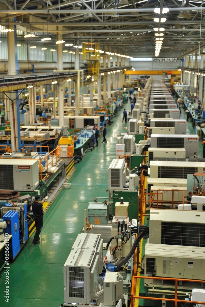 Industrial Air Conditioning Assembly with Human and Robotic Collaboration Industrial Air Conditioning Assembly with Human and Robotic Collaboration