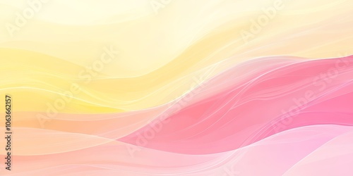 Soft gradient background in pastel pinks and yellows, blending smoothly