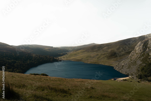 View of a lake surrounded by mountains