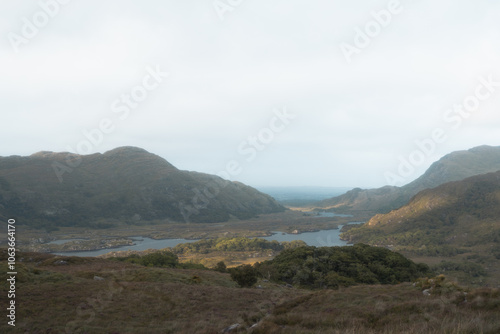View of a lake surrounded by mountains