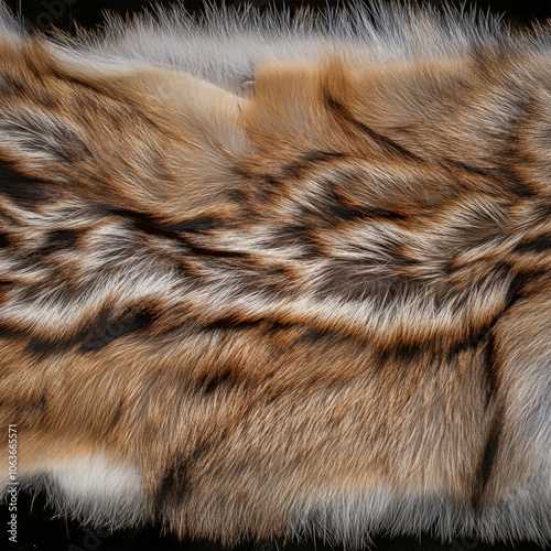 Coyote Fur Texture, Animal Hide Pelt Skin Graphic, Nature Hair Pattern photo